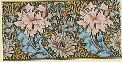 Chrysanthemum Bordre - englisch Fliese - Minton Hollins