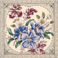 Blenheim elfenbein Farbe 150x150x8mm Minton Hollins