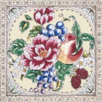 Kew Rose elfenbein Farbe - Minton Hollins